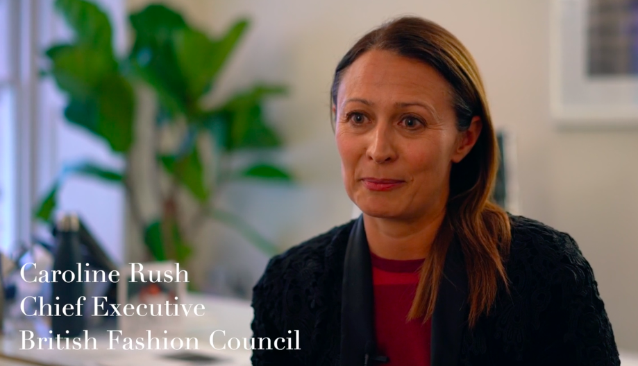 英国ファッション協会の最高責任者のCaroline Rush（キャロライン・ラッシュ）