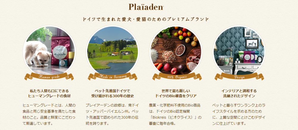 Plaïaden Natural Dog Food Japan