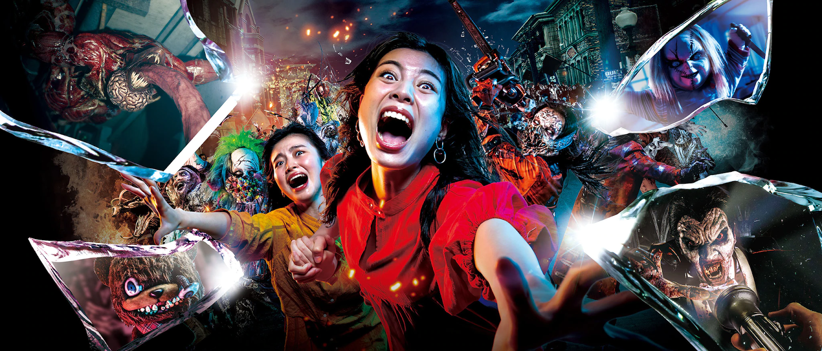 Promotion for Universal Studios Japan's Halloween Horror Nights events.
